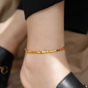 NYY - Abalorios Cuadrados de Acero Inoxidable con Baño de Oro PVD de 18K, Resistentes al Deslustre, para Pulseras de Tobillo DIY para Mujer - Product Image 4