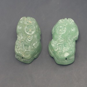 Vente en gros de <span class=keywords><strong>pierre</strong></span> de <span class=keywords><strong>jade</strong></span> naturelle de qualité AAA, cristal d'agate, <span class=keywords><strong>pierre</strong></span> précieuse semi-précieuse, breloque Fengshui Lucky Pixiu pour bracelet, bricolage - Product Image 6