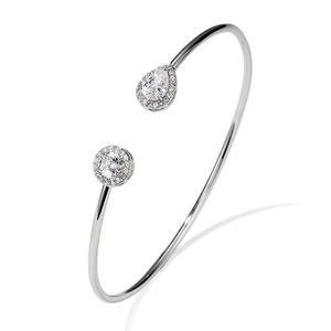 2025 nouveaux bijoux <span class=keywords><strong>or</strong></span> blanc pour les femmes cadeaux pour la fête haute qualité diamant <span class=keywords><strong>manchette</strong></span> <span class=keywords><strong>18</strong></span> k plaqué <span class=keywords><strong>or</strong></span> CZ Bracelets Bracelets - Product Image 1