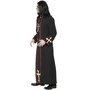 Disfraz Medieval de Sacerdote Católico para Hombre, Terrorífico Pastor, Monje, Mago, Cosplay, Halloween, Carnaval, Fiesta, Disfraz Elegante para Mujer - Product Image 3
