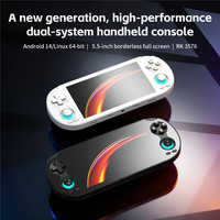 Konsol Game ANBERNIC RG VITA PRO Android 14 Linux 64-bit Sistem Ganda, dengan Memori 6GB + 64GB, dan Kartu Sistem 16GB Termasuk