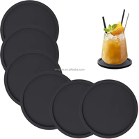 Ensemble de sous-verres en silicone pour boissons, bière, café, adaptés à tous types de tasses, chaudes ou froides, antidérapants, antiadhésifs