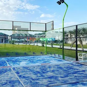 Fabrika fiyat panoramik Padel tenis kortu yüksek kaliteli kürek tenis kortu