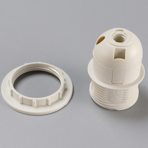 Bán buôn E27 đèn cơ sở nửa-pitch loại thẻ nhựa Bìa lưỡi lê đồng nhôm cao su chủ đề vít vít chủ thẻ đuôi - Product Image 4