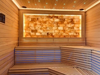 Kapsul Sauna Spa Portabel Inframerah Modern Elektrik untuk Luar Ruangan, Kombinasi Shower Uap, Kayu Cedar Merah Solid, Inframerah Jauh, Villa JTT