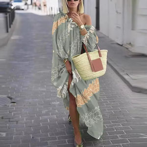 批量批发圣诞花环花夏威夷女式秋季长袖连衣裙宽松连衣裙女童休闲时尚定制连衣裙 - Product Image 4