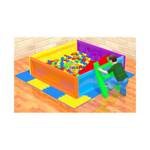 Piscina de Pelotas Comercial para Interiores Balorama Modelo 93134 para Hoteles y Centros Comerciales 160x160x50cm - Product Image 1
