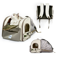 Sac à dos extensible TOUCHDOG pour chat, capacité jusqu'à 7,2 kg, imperméable et respirant, idéal pour la randonnée et les activités de plein air