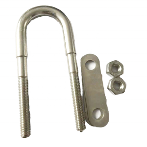 ステンレス鋼<span class=keywords><strong>316</strong></span>マリンUボルトナット付きダブルプレートM5X35X78 Uボルト継手船ヨットボートハードウェア - Product Image 4