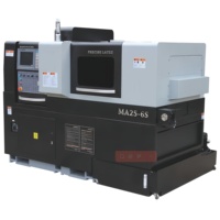 Tour CNC à double broche de type suisse MA25-6S |   Tournage de précision à 6 axes avec capacité de barre maximale de 25 mm, 27 stations d'outillage