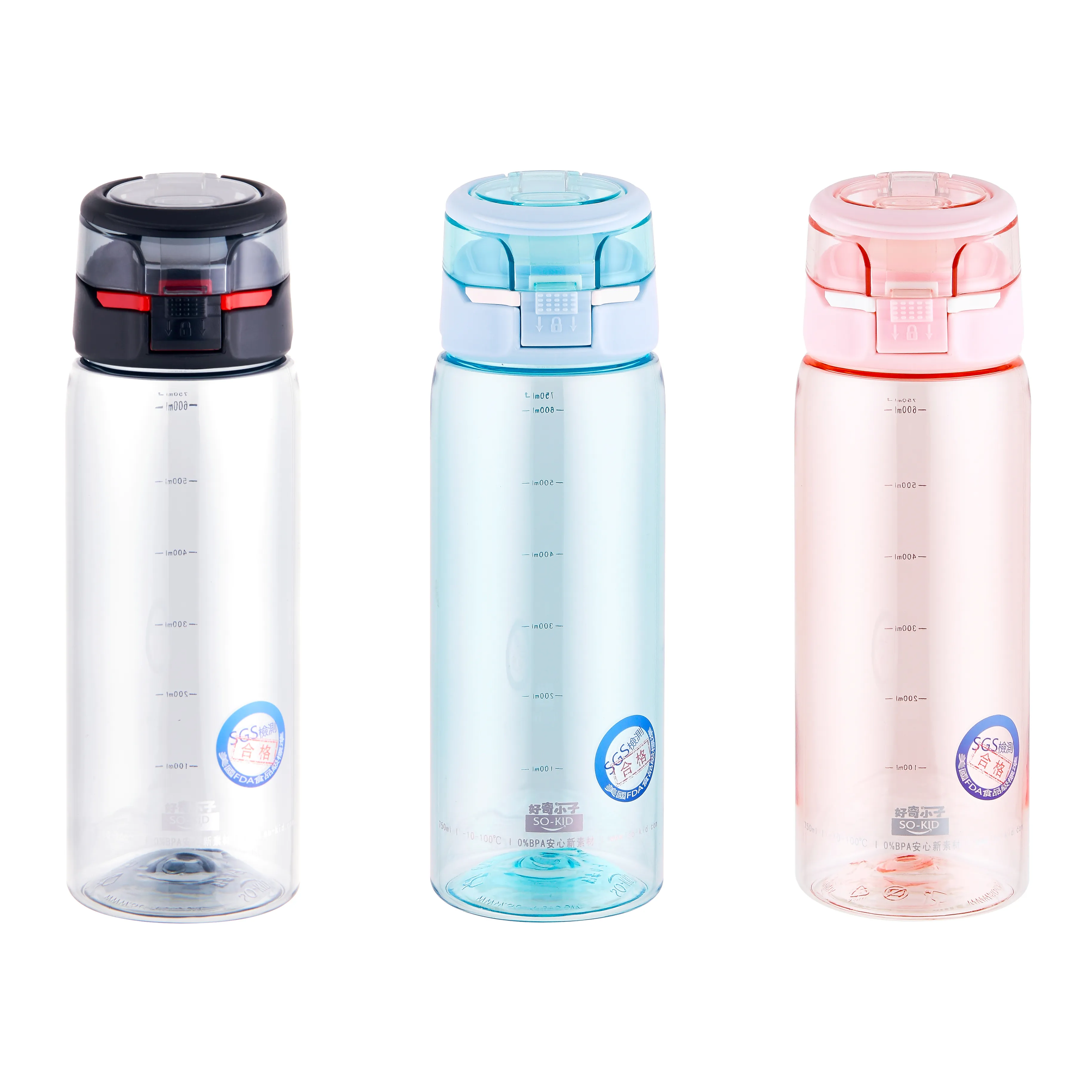 חדש עיצוב פלסטיק ילדי לשתות מים בקבוק עם ידית