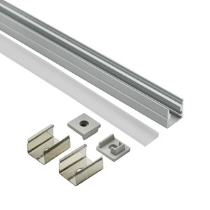 Accessoires pour éclairage linéaire LED, boîtier en alliage d'aluminium, haute luminosité, installation facile, bandes LED flexibles minimalistes à intensité variable pour - Product Image 1