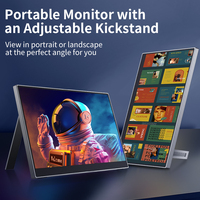 Monitor Portátil Empresarial de 14 Pulgadas con Pantalla LED IPS HD Tipo-C para Laptop/Teléfono/Oficina/Juegos, Ligero y Delgado para Viajes