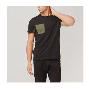 เสื้อยืดสำหรับผู้ชายผ้าโพลีเอสเตอร์แบบแห้งเร็วผ้าฝ้าย100% แห้งเร็วดีไซน์โอเวอร์ไซส์ออกแบบได้ตามต้องการ - Product Image 5