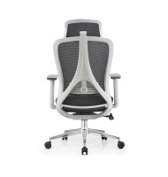 Chaise de bureau ergonomique moderne avec cadre chromé et dossier en maille, incluse pour les dirigeants