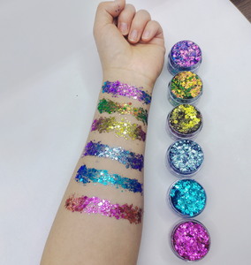 Phổ Biến Nhất Mỹ Phẩm Chunky Long Lanh Gel Cho Khuôn Mặt Cơ Thể Tóc Long Lanh Hỗn Hợp Với Rõ Ràng Keo - Product Image 5