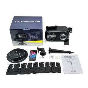 Proyector de Patrones Dinámicos Tipo Tarjeta para Exteriores, Luz de Escenario Navideña con Copos de Nieve, Luz de Proyección de Halloween, Luz Nocturna con Efecto de Ondas de Agua - Product Image 6