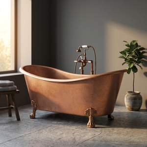 Baignoire rectangulaire en cuivre artisanale de luxe, très vendue, à prix avantageux - Artisanat indien - Product Image 3