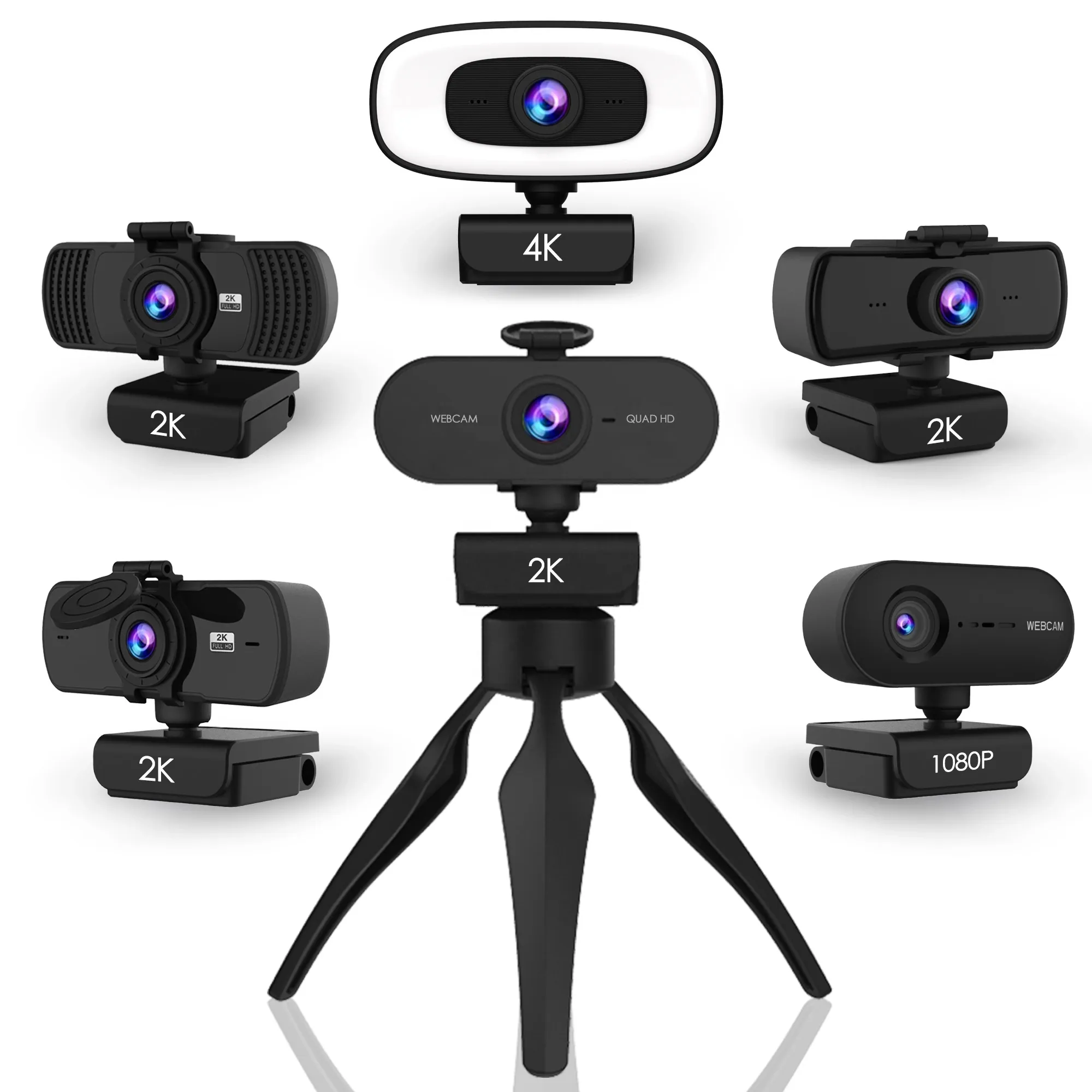 1080P Webcam HD Autofocus Webcam Computer Camera with Mic for Video Calling Conferencing School education study test