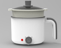 Cuisinière électrique Poêle électrique multi-usages antiadhésive Poêle électrique en aluminium Pot électrique Ménage Hotpot