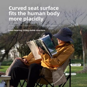Double <b>Moon</b> <b>Chair</b> Camping <b>Chair</b> Outdoor <b>Folding</b> <b>Chair</b> Portable Recliner Fishing Stool Beach <b>Chair</b> Picnic Couple <b>Chair</b> Carbon - Product Image 3