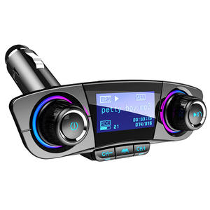 Manos libres para coche BT06, reproductor de <span class=keywords><strong>MP3</strong></span> azul para coche, cargador de coche multifuncional, cargador de <span class=keywords><strong>MP3</strong></span> para camión multilingüe - Product Image 3