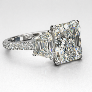 แหวนแพลตตินั่มพรีเมียมประดับเพชรเลี้ยงในห้องปฏิบัติการ รับรองโดย IGI เครื่องประดับหรูหราสำหรับผู้หญิง งานหมั้น งานแต่งงาน - Product Image 2