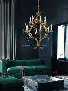 <span class=keywords><strong>Lampadario</strong></span> a <span class=keywords><strong>candelabro</strong></span> in stile casale <span class=keywords><strong>moderno</strong></span> di lusso leggero in metallo retrò soggiorno sala da pranzo Hotel hall <span class=keywords><strong>lampadario</strong></span> - Product Image 4