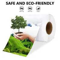 Precio bajo 4x6 Etiqueta de papel térmico Adhesivo de envío impermeable 10x15 100x150 Etiquetas Térmica Serrilha Resma