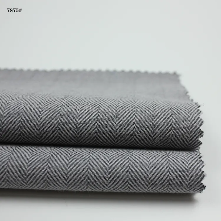 Grosir Tekstil Kain Tenun Disikat 100 Benang Katun Dicelup Periksa Kotak-kotak Kain Flanel Pria Kemeja Kain