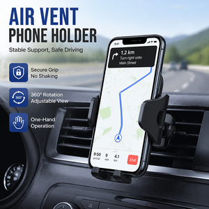 <span class=keywords><strong>Support</strong></span> universel pour téléphone de <span class=keywords><strong>voiture</strong></span> 360° °   <span class=keywords><strong>Support</strong></span> de téléphone portable à <span class=keywords><strong>ventouse</strong></span> rotative pour pare-brise, tableau de bord, grille d'aération pour iPhone Samsung - Product Image 5