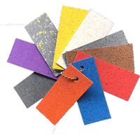 Tapis de sol en caoutchouc antidérapant pour salle de sport, fitness et sports, rouleaux de 3 mm d'épaisseur en granulés EPDM pour écoles, stades, terrains de jeux et salles de classe