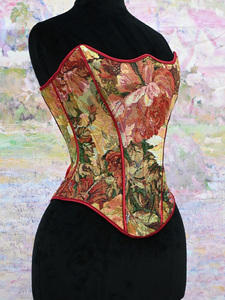 Corsé Romántico Vintage para Mujer, Faja Moldeadora con Diseño de Pintura al Óleo, Bustier Reductor de Abdomen, Corsé Renacentista, Top Corto para Mujer - Product Image 3