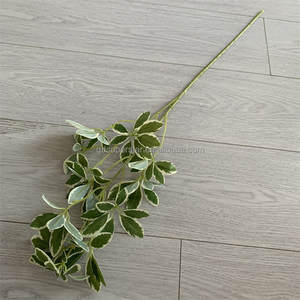 E-449 artificiali Schefflera verde ombrello di plastica verde piante foglie brevi rami verdi piante artificiali Schefflera - Product Image 4