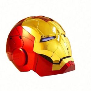 <span class=keywords><strong>Casco</strong></span> de <span class=keywords><strong>Iron</strong></span> <span class=keywords><strong>Man</strong></span> Mark 5 para Cosplay, Apertura/Cierre <span class=keywords><strong>Automático</strong></span>, Control por Voz y Táctil, Material PVC, Diseño de Dibujos Animados, Cara Intercambiable - Product Image 2
