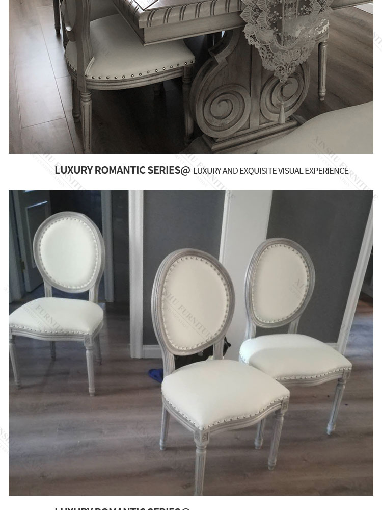 french light luxury american household solid wood recta 8 Seater made in China solid wood dining table