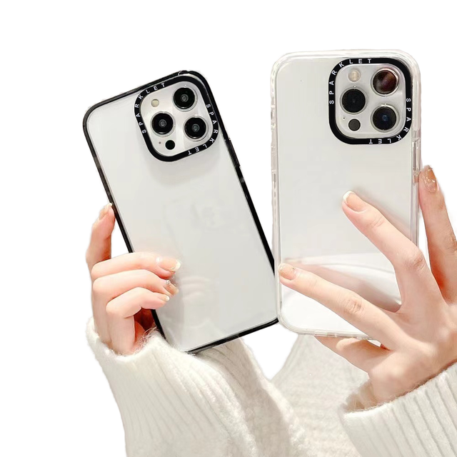 Crystal Clear Transparent Anti-Yellow TPU Protective Case Simple 3-in-1 Cover for iPhone 11 12 13 14 15 16 Pro Max