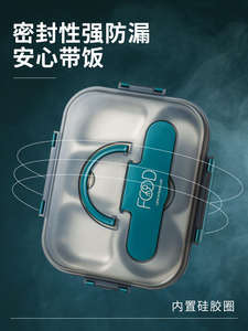 กล่องอาหารกลางวันเบนโตะสแตนเลส304เป็นมิตรกับสิ่งแวดล้อมปราศจากสาร BPA ภาชนะบรรจุอาหารรักษาความร้อนสำหรับทารกแรกเกิด - Product Image 2