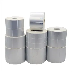 Silver Thermal Transfer Labels PET Barcode <strong>Adhesive</strong> <strong>Sticker</strong> Waterproof <strong>Vinyl</strong> Permanent Matt Oil Proof Scratch Packaging Label - Product Image 3