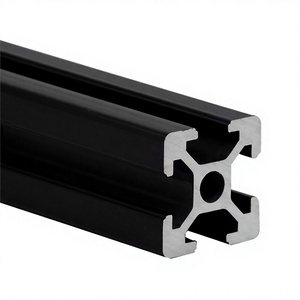 รางอลูมิเนียมอัดขึ้นรูปสีดำอะโนไดซ์ ปี 2020 แบบ V Slot T Track สำหรับงาน CNC DIY - Product Image 3