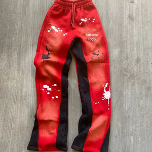 Oem Logo Custom 3d Embossed Mens Athletic Sweatpants with Zipper Pockets Workout Gym Joggers Pants for Men Running Track Pants - Product Image 2