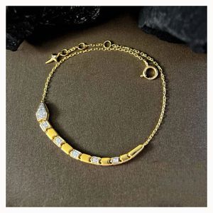 Pulsera de Serpiente de Oro Real de 18k de Lujo Xinfly con Diamante Natural de 0.13ct, Pulseras de Cadena y Eslabones Finos, Bonitas para Damas - Product Image 1