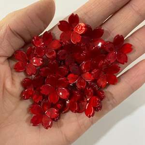 Xinbi एसिटिक एसिड 18 मिमी तीन आयामी चेरी फूलों की सहायक उपकरण, हेडवियर, हेयरपिन, ब्रैसलेट, बी - Product Image 6