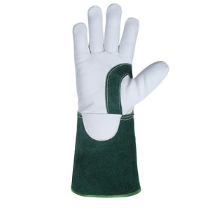 Premium Heavy-Duty Goatskin Split Leather <b>Tig</b> <b>Welding</b> <b>Gloves</b> Wear Resistant Heat Resistant Work Safety <b>Gloves</b> - Product Image 2