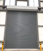 Pintu Garasi Aluminium Elektrik Model Shutter, Penjualan Terlaris dari Supplier, Pintu Garasi Eksterior Rumah dengan Kaca Ganda
