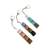 Testeur d'axe de clavier mécanique 4 touches, porte-clés en plastique Macaron, porte-clés jouet, porte-clés personnalisé