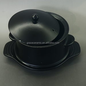 Cheap Black Fire-resistant Ethiopian Nonstick Cookware Large <strong>Cooking</strong> Pots Ceramic Pot <strong>for</strong> <strong>Cooking</strong> - Product Image 5