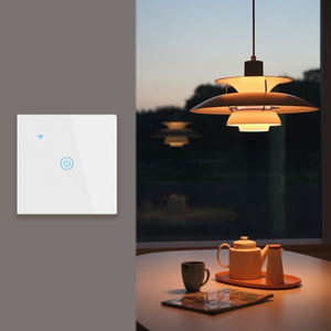 WiFi 1 Gang dokunmatik Panel zamanlayıcı abd ab çift standart akıllı anahtar telefon kontrolü için LED şerit/tavan/duvar ışıkları tek kutuplu - Product Image 1