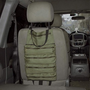 Bolsa de almacenamiento para herramientas de coche, <span class=keywords><strong>Kit</strong></span> de primeros auxilios multiusos con cremallera, llave colgante, destornillador, enchufe, portador de calibre de neumáticos - Product Image 6