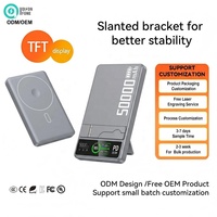Batterie externe magnétique sans fil 3-en-1 10000mAh 22.5W PD avec écran TFT et support pliable pour plusieurs appareils
